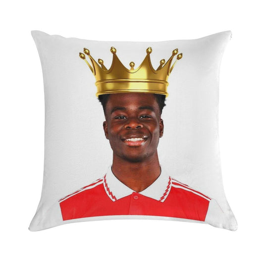 King Bukayo Saka Soft Anti-Pilling Throw Pillow