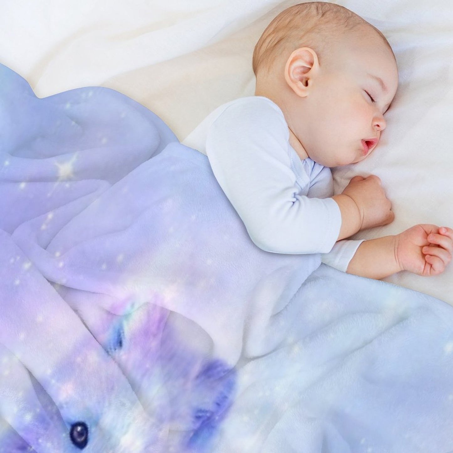 Arctic Iceland Fox Throw Blanket