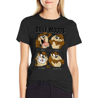Looney Tunes Tazmanian Devil Daily Moods Panels  Soft T-Shirt