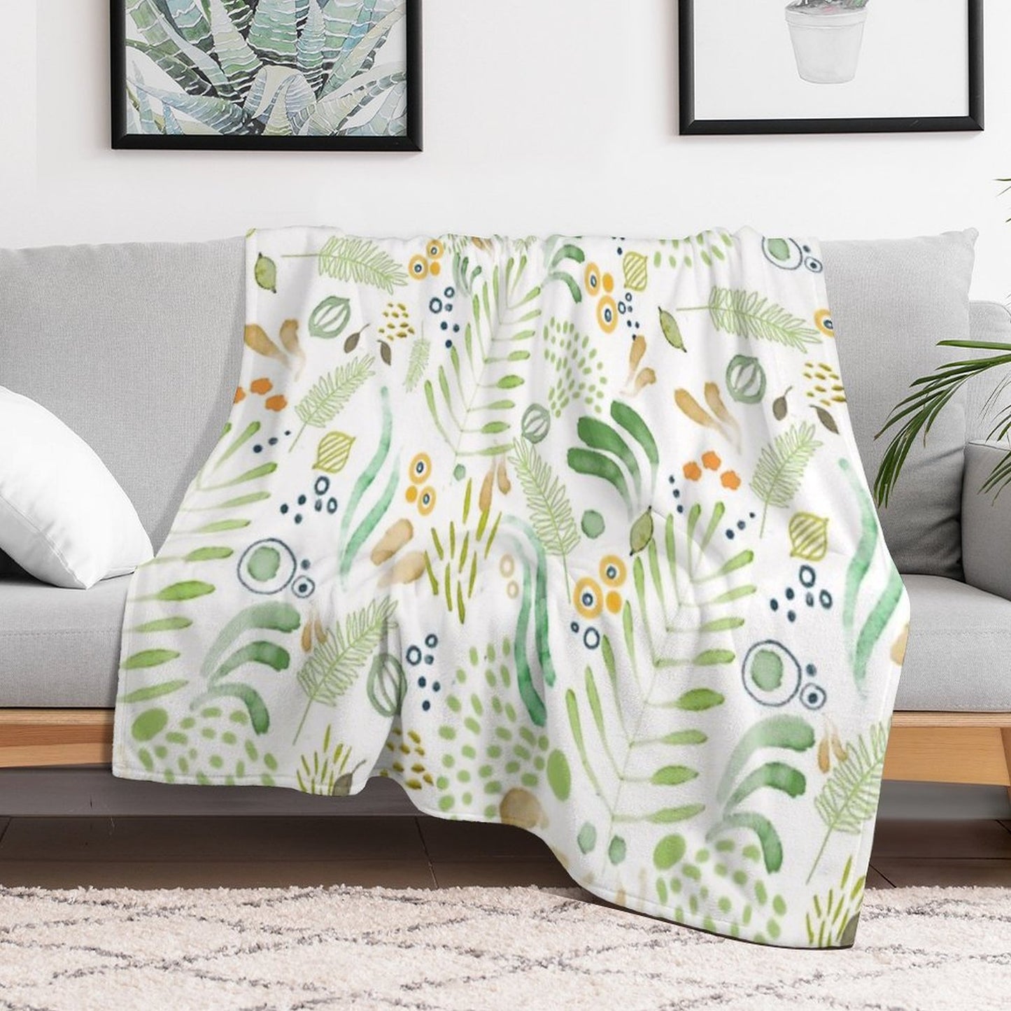 Lovely Green Throw Blanket