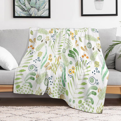 Lovely Green Throw Blanket