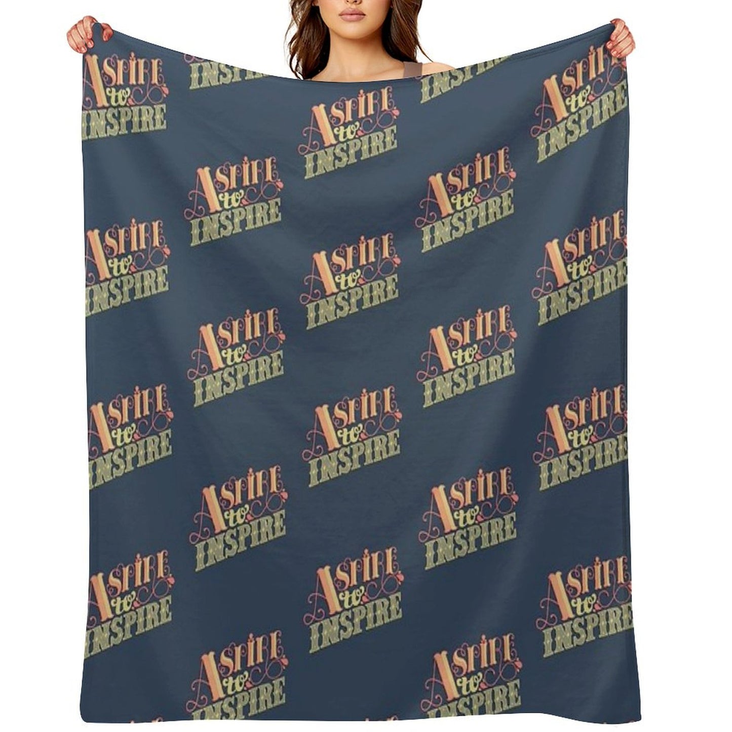 Aspire to Inspire Throw Blanket