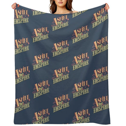Aspire to Inspire Throw Blanket