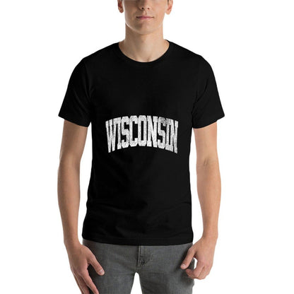 Wisconsin Vintage City  Cotton T-Shirt