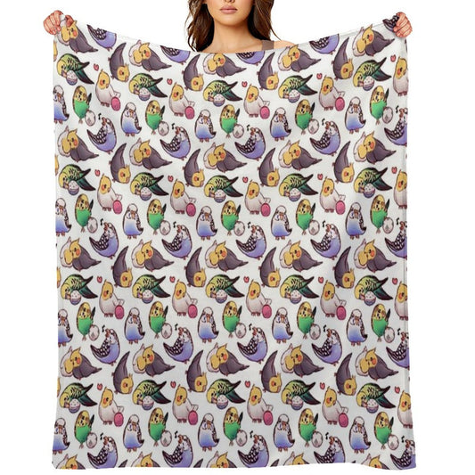 Budgies & Cockatiels Throw Blanket