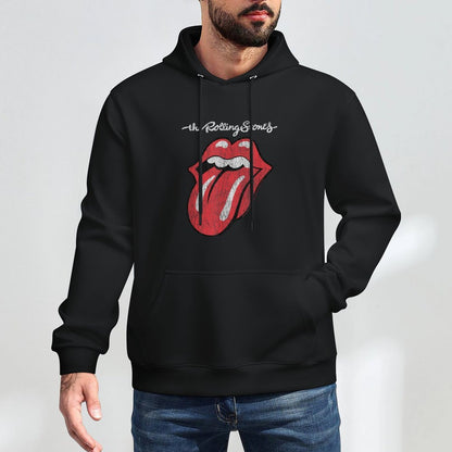 Rolling Stones Official Script Tongue Customizable Surface Hoodie