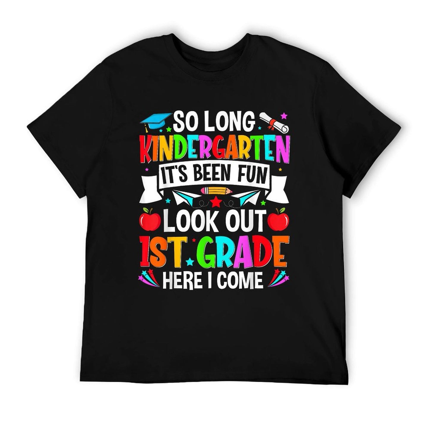 Kindergarten Graduation Shirt 2025 Kids Boys Girls Graduate T-Shirt