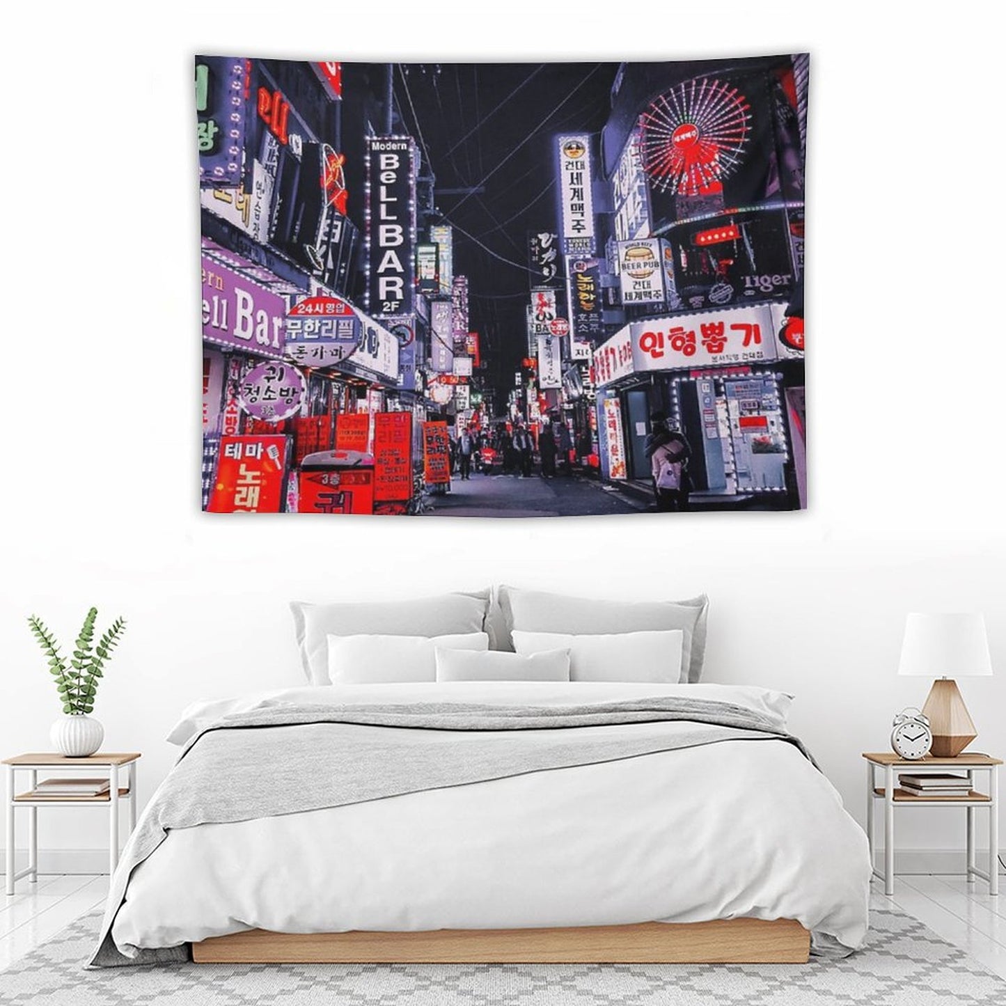 Selective Saturation Nights Tapestry