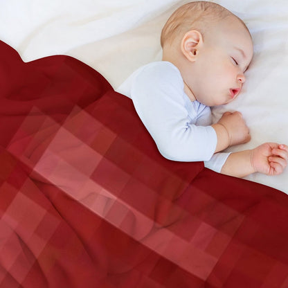 Red Bed Throw Blanket