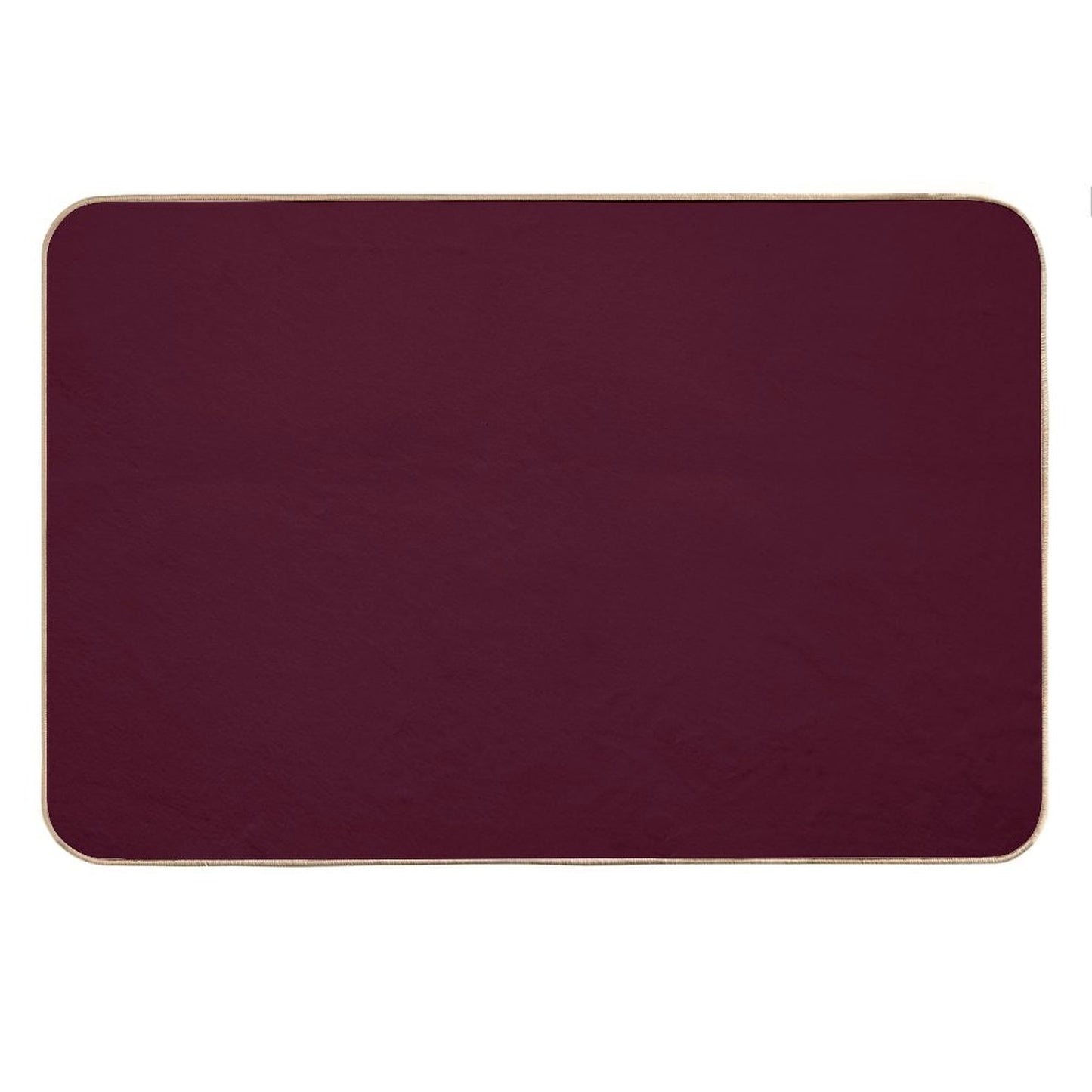 Solid Dark Burgundy Bath Mat