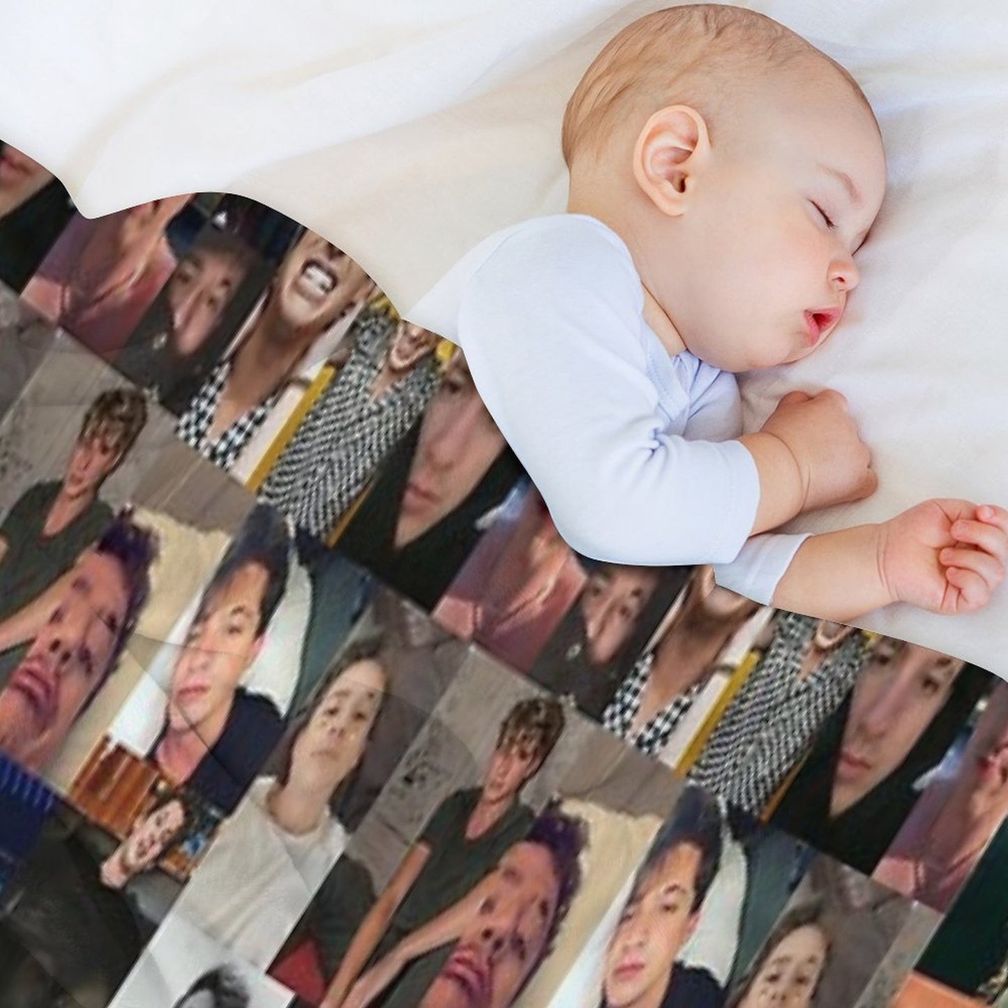 Charlie Puth Collage Throw Blanket