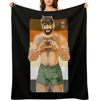 ADAM I LOVE YOU - BEAR PRIDE Throw Blanket