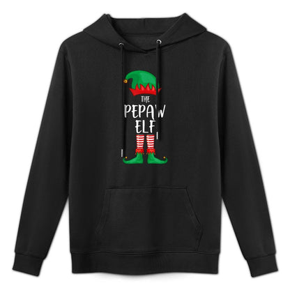 Mens Pepaw Elf Christmas Party Matching Family Group PJ Casual Wear Hoodie