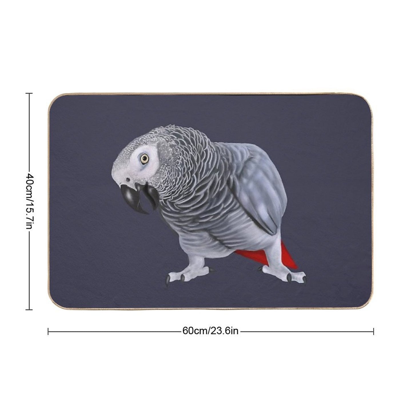 African Grey Parrot Bath Mat