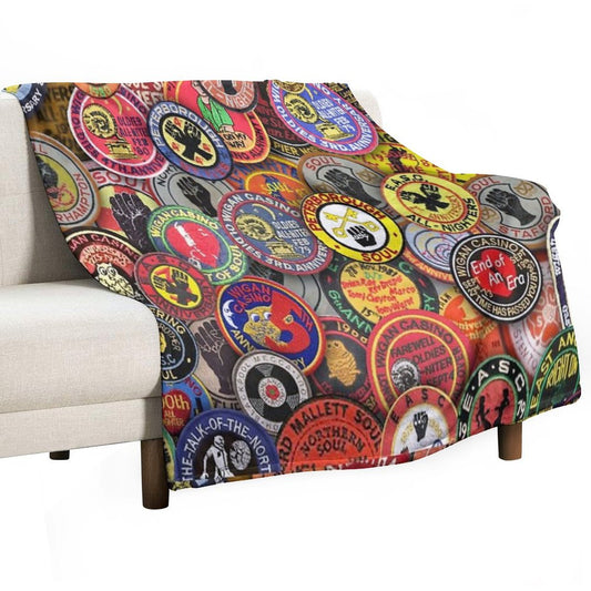 Northern Soul Memories Throw Blanket