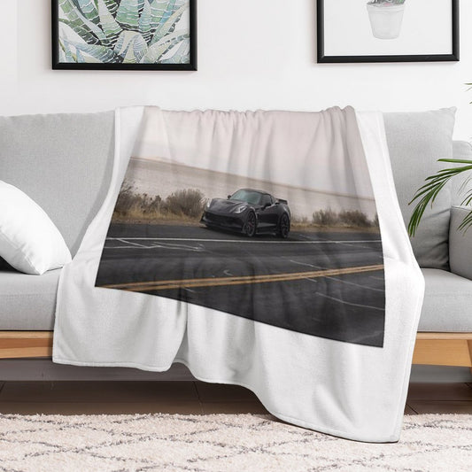 Corvette C7 Z06 Throw Blanket