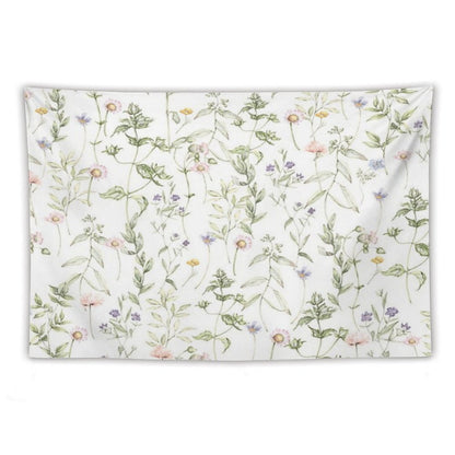 Pastel Vintage Flowers Tapestry