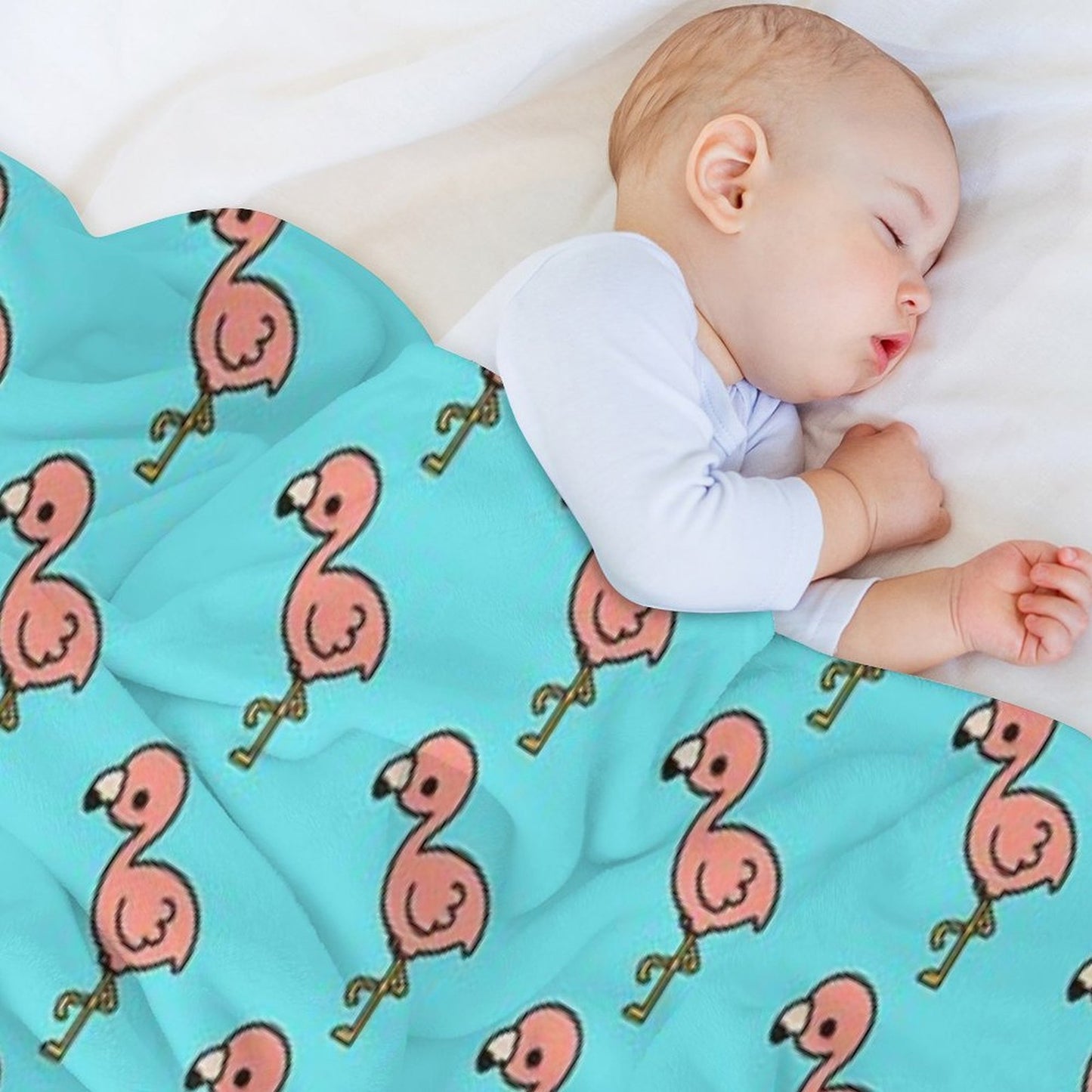 Cute Flamingo Throw Blanket