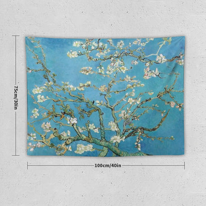 1890-Vincent Van Gogh-Almond Blossom-73.5x92 Tapestry