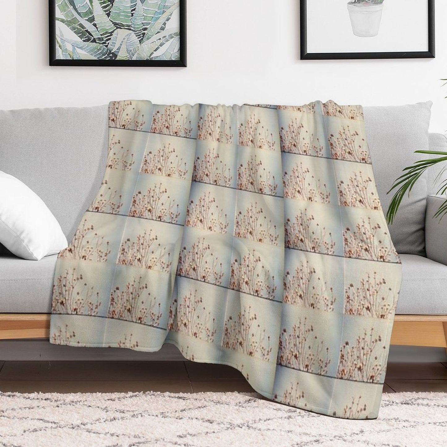 Tree Times Four Throw Blanket