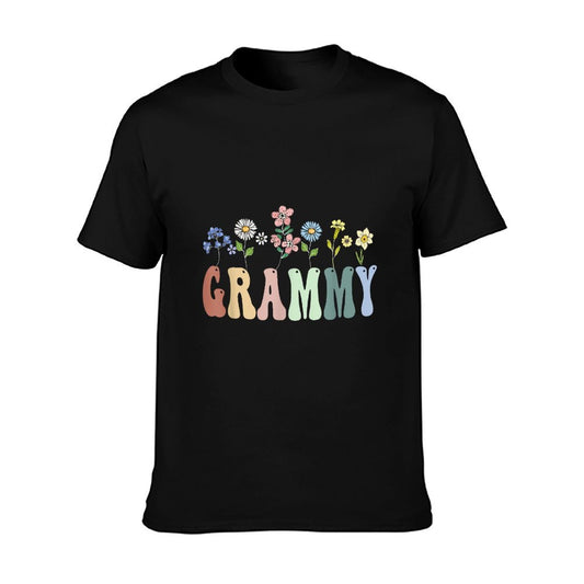Grammy Gifts Women Wildflower Floral Design Grammy T-Shirt