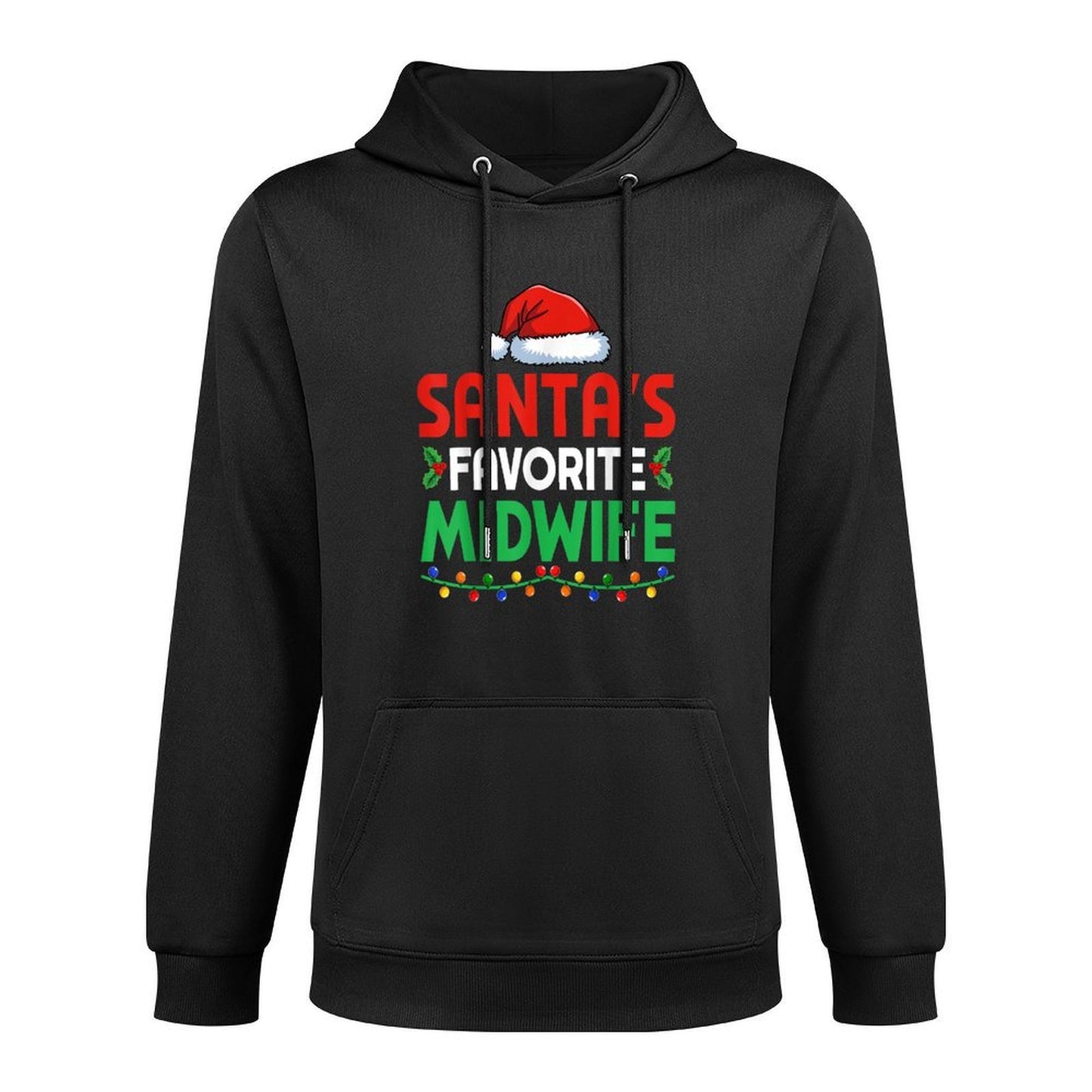 Santas Favorite Midwife Christmas LD Nurse Baby Catcher Casual Wear Hoodie