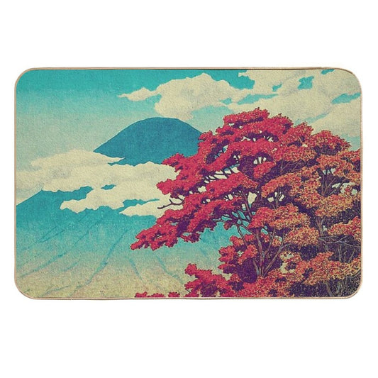 The New Year in Hisseii - Nature Landscape Durable Bath Mat