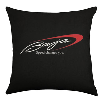 Baja Boats Logo Linen Throw Pillow Cover