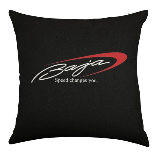 Baja Boats Logo Linen Throw Pillow Cover