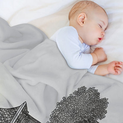 Haunted by The 80's Throw Blanket