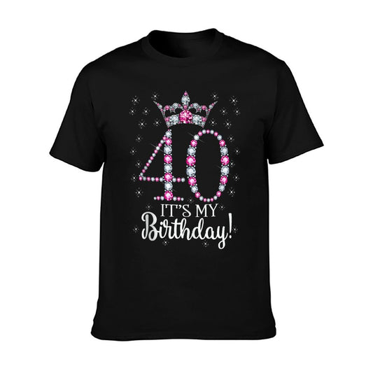40 It&#39;s My Birthday 1982 40Th Birthday Gift For Womens Comfortable T-Shirt