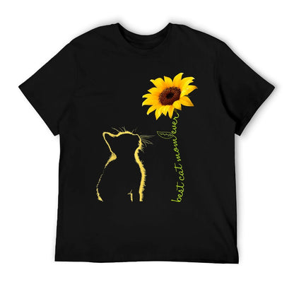 Best Cat Mom Ever Sunflower Mother&#39;s Day for Cat Lover T-Shirt