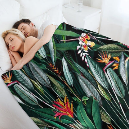 Midnight Garden V Throw Blanket