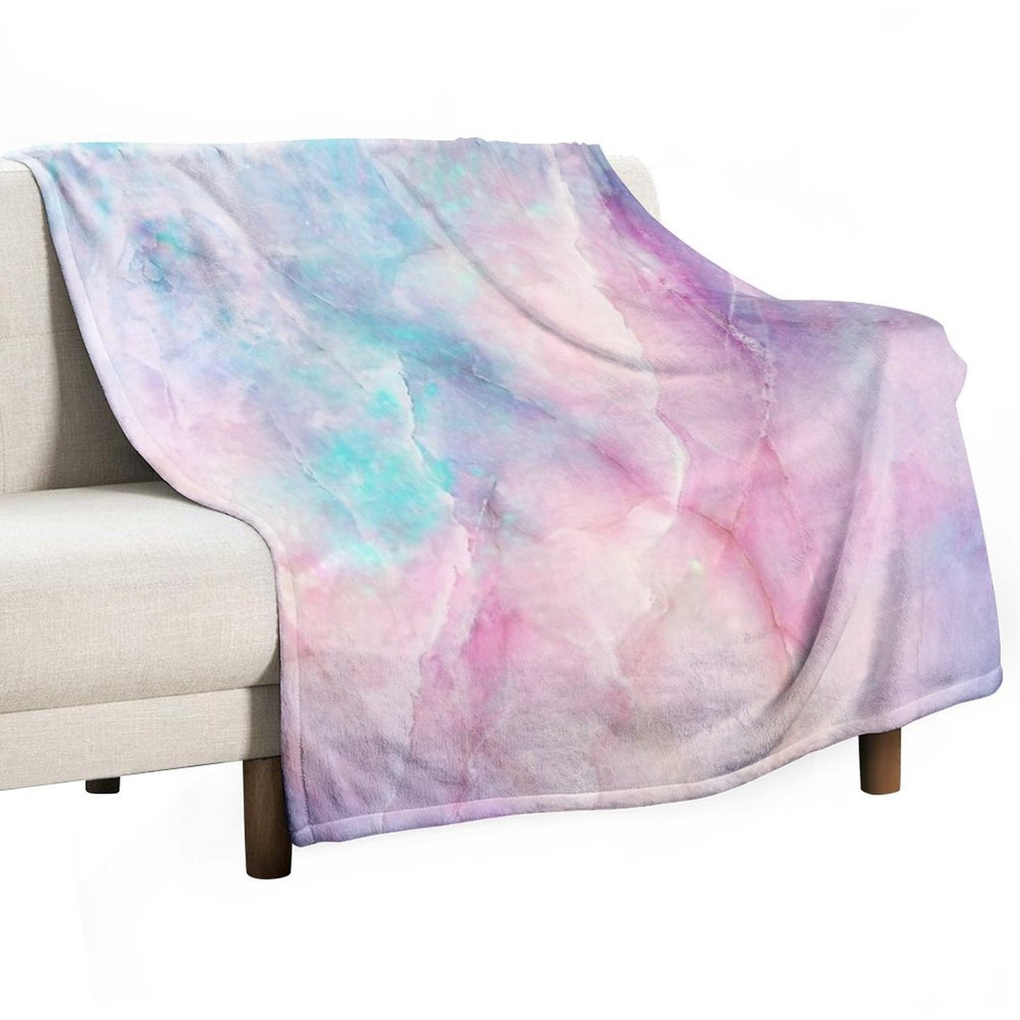 Iridescent Marble Throw Blanket