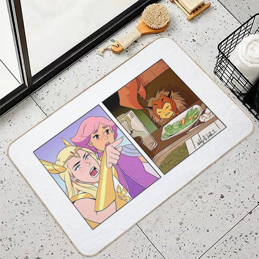 She-Ra Yelling At Catra Meme Bath Mat