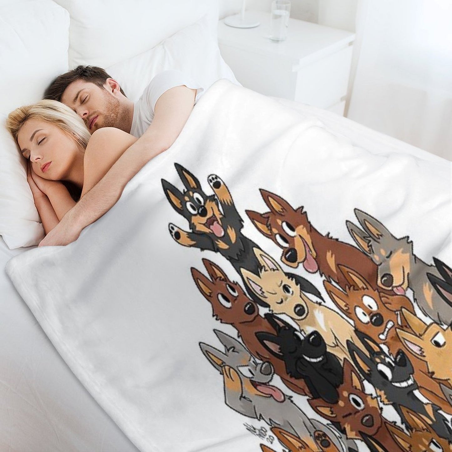 Kelpie Pile Throw Blanket