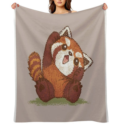 Cute Red Panda Throw Blanket