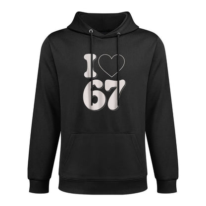 Classic 67 Meme - I Love SIX Seven Funny Six Seven Gen Alpha Colorfast Hoodie