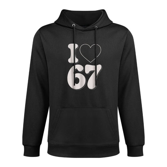 Classic 67 Meme - I Love SIX Seven Funny Six Seven Gen Alpha Colorfast Hoodie