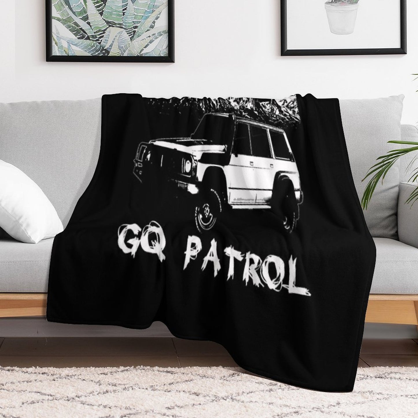 Gq Patrol Nissan Throw Blanket
