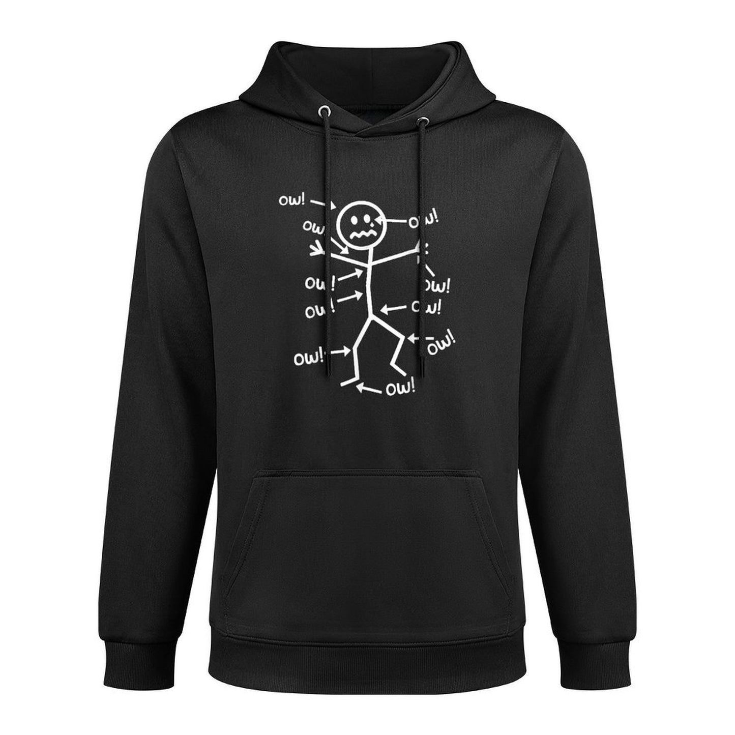 Ow Ow Ow Ow Ow Ow Ow Character Colorfast Hoodie