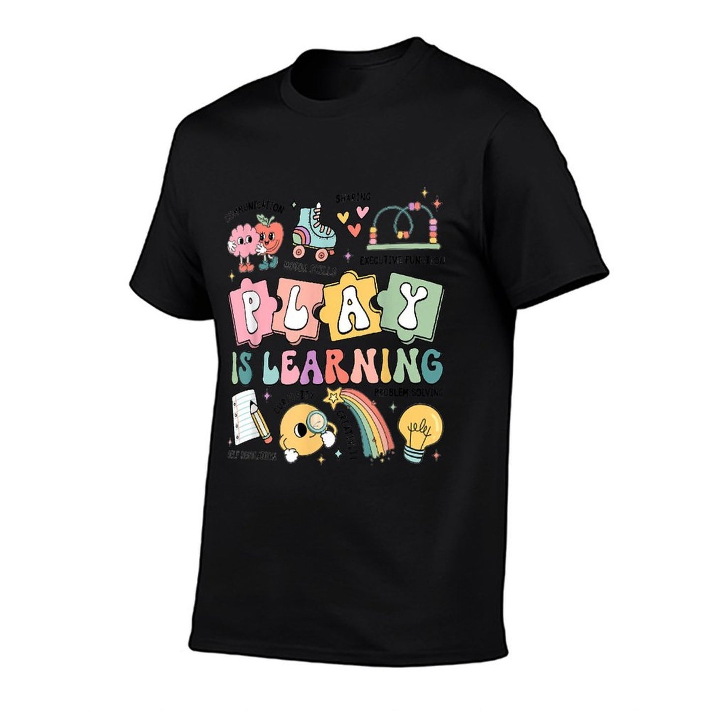 Retro Play Is Learning Kindergarten Teacher Team Women  Graphic-printed T-Shirt