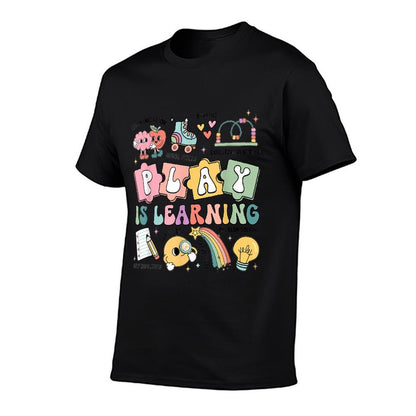 Retro Play Is Learning Kindergarten Teacher Team Women  Graphic-printed T-Shirt