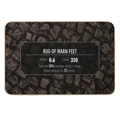 Skyrim Elder Scrolls - Bathroom Toilet Floor Rug Equipment Bath Mat
