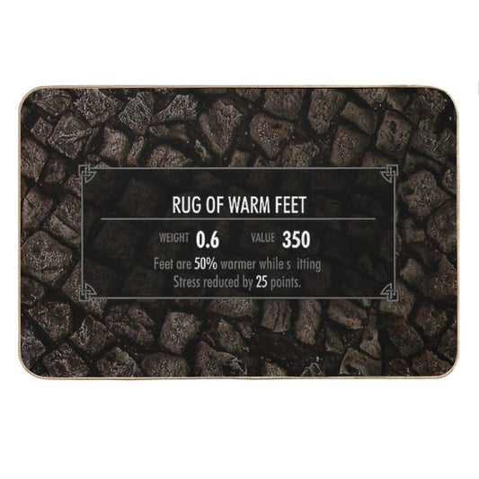 Skyrim Elder Scrolls - Bathroom Toilet Floor Rug Equipment Bath Mat