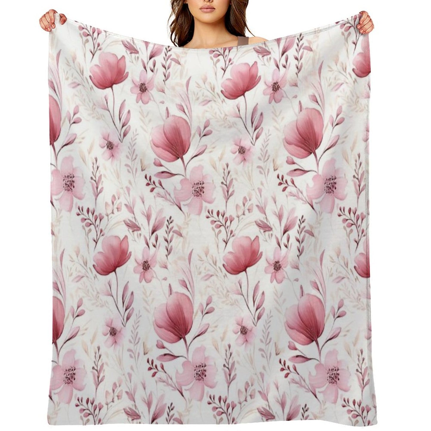 Floral Freshness Throw Blanket