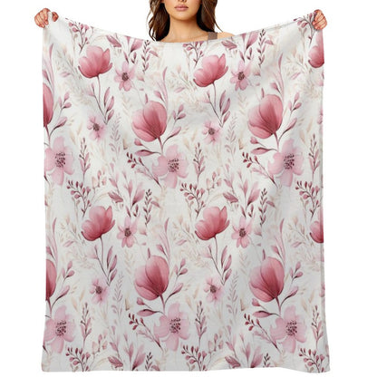 Floral Freshness Throw Blanket