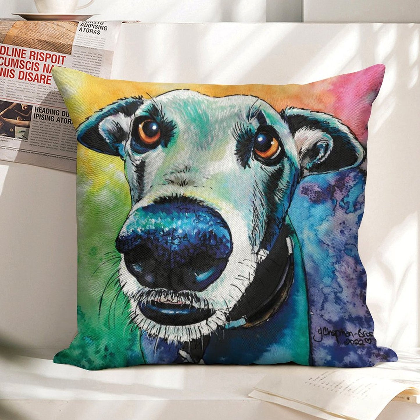 The Look of Love Linen Throw Pillow Cover