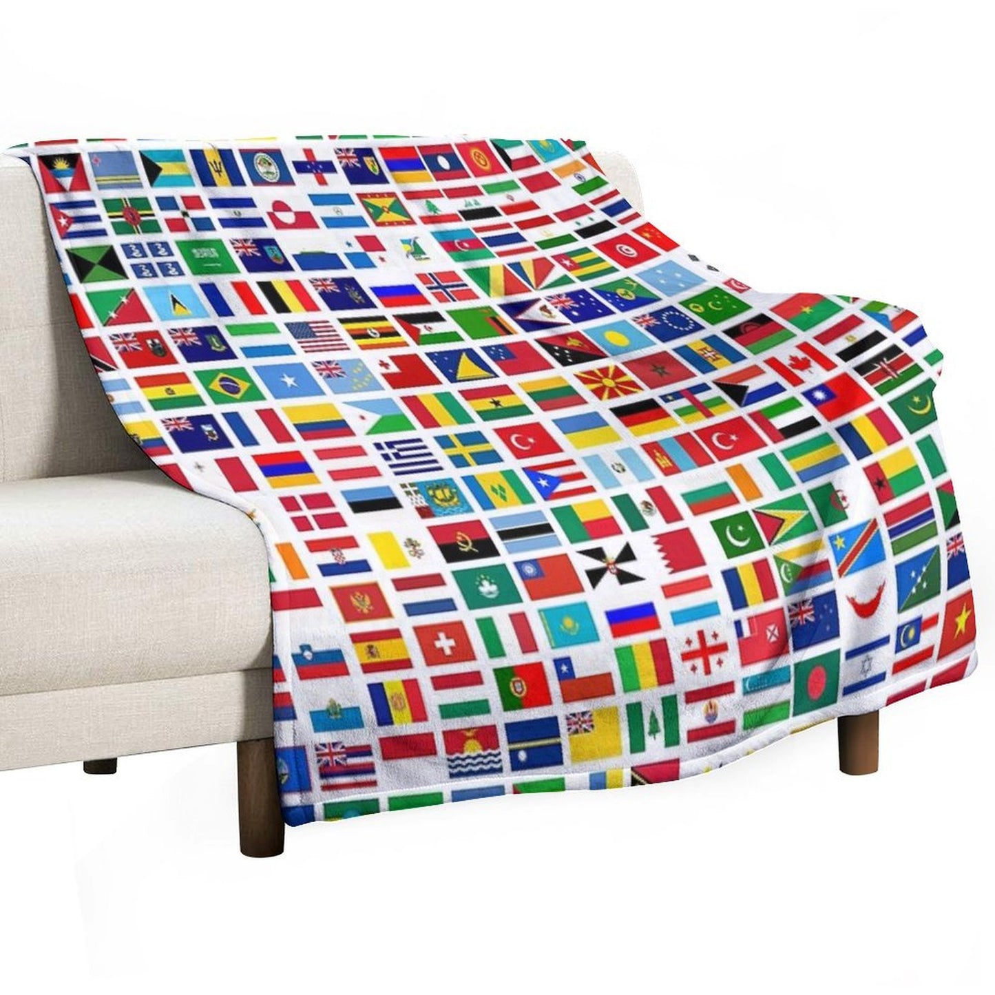 Flags of The World Throw Blanket