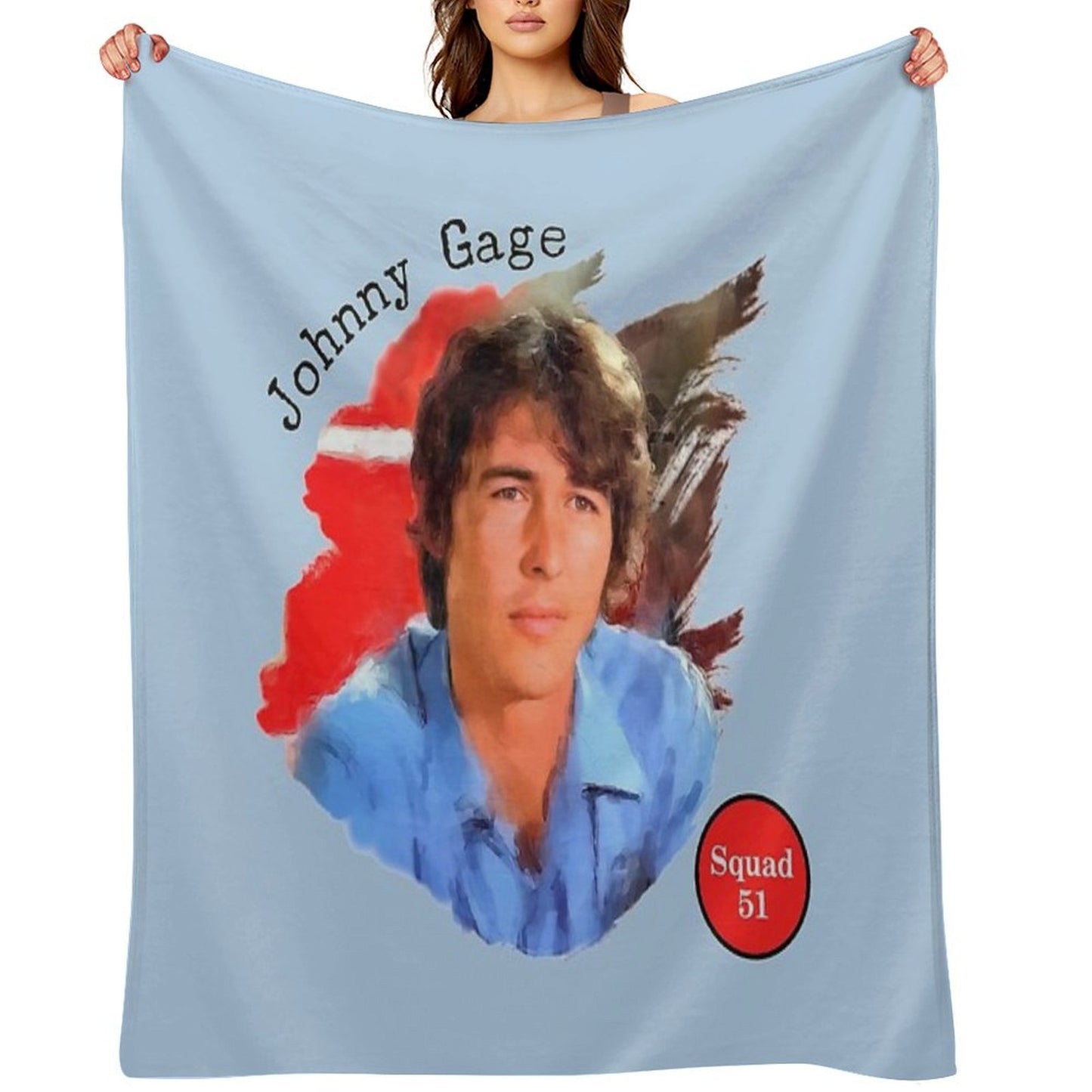 Johnny Gage TV Show Emergency! Throw Blanket